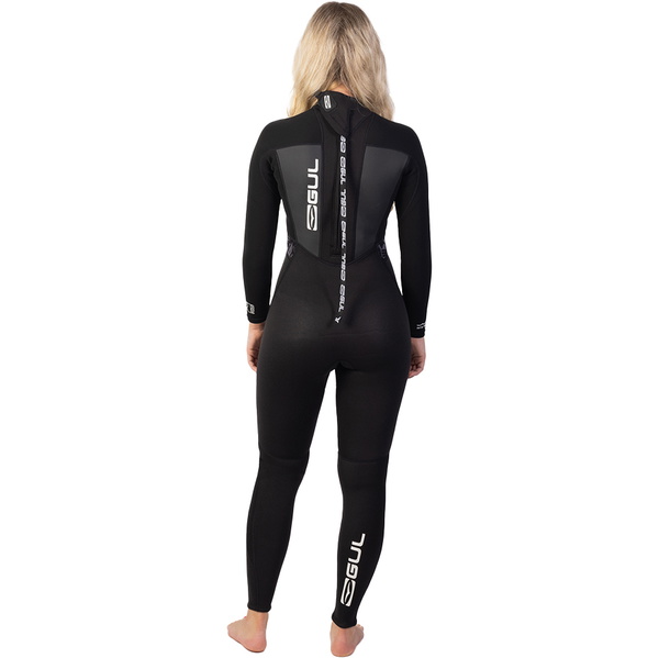 2026 Gul Femmes Response 3/2mm Back Zip Combinaison Néoprène RE1319-C1 - Black